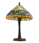 Meyda 17" High Dragonfly W/Twisted Fly Mosaic Base Table Lamp- 220523
