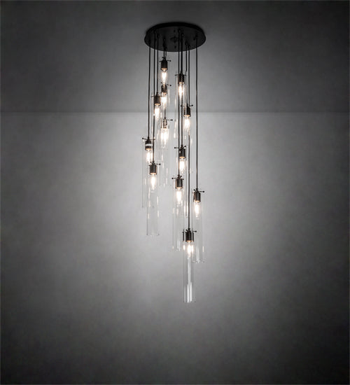 Meyda 16" Wide Cilindro 12 Light Cascading Pendant  '220696