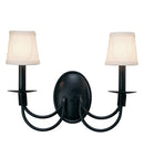 Meyda 16" Wide Bell 2 Light Wall Sconce '221330