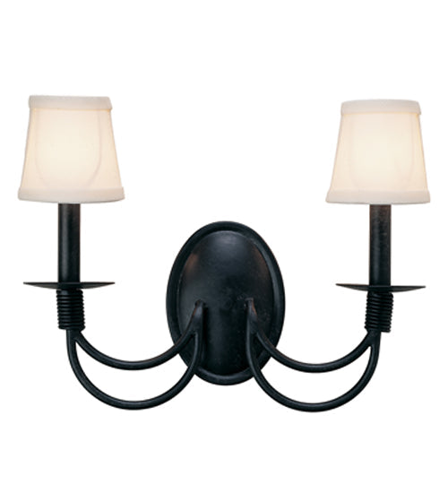 Meyda 16" Wide Bell 2 Light Wall Sconce '221330