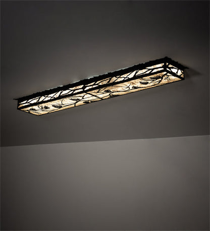 Meyda 62" Long Whispering Pines Oblong Flushmount- 221767