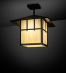 Meyda 14" Square Seneca Double Cross Mission Pendant '222191