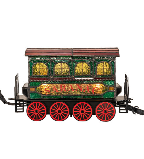 Meyda 10.5" Long Train Carriage Lighted Sculpture- 222394
