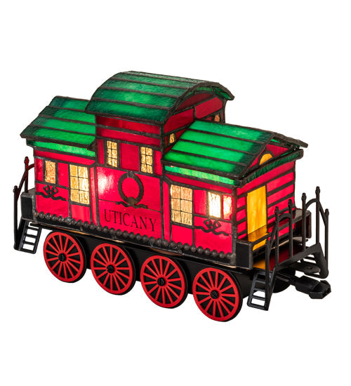 Meyda 10.5" Long Train Caboose Lighted Sculpture- 222395
