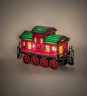 Meyda 10.5" Long Train Caboose Lighted Sculpture '222395