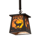 Meyda 7" Square Deer at Dawn Pendant '223947