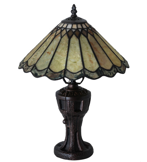 Meyda 17" High Carousel Jadestone Accent Lamp- 224113