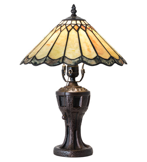 Meyda 17" High Carousel Jadestone Accent Lamp- 224113