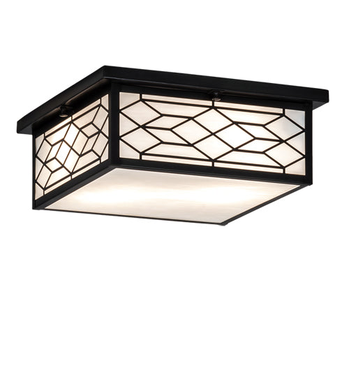 Meyda 14" Square Seneca Ponte Flushmount '224238