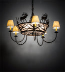 Meyda 35" Wide Elk on the Loose 5 Light Chandelier '225914