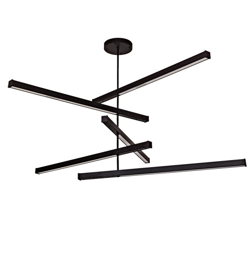 Meyda  94" Wide Trax 5 Light Cascading Pendant- 225936