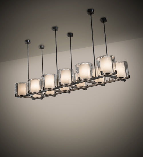 Meyda 150" Long Crawford 12 Light Oblong Pendant '226532