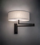 Meyda 30" Wide Cilindro Textrene Wall Sconce 228503