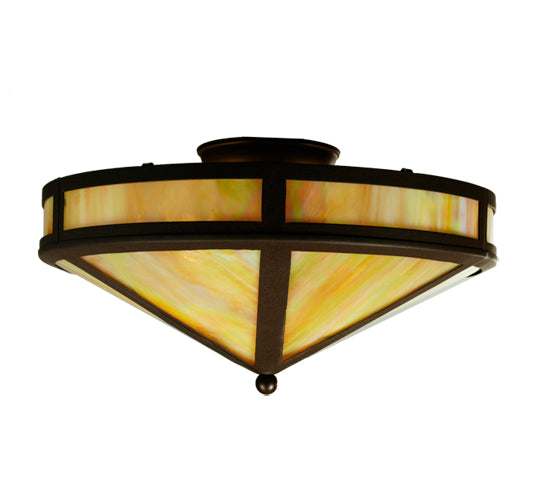 Meyda 16"W Craftsman Prime Flushmount 22957