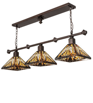 Meyda 48" Long Nuevo Mission 3 Light Island Pendant 230064