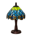 Meyda 13" High Tiffany Hanginghead Dragonfly Mini Lamp- 230981
