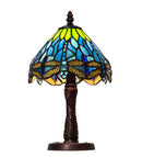 Meyda 13" High Tiffany Hanginghead Dragonfly Mini Lamp- 230981