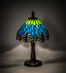 Meyda 13" High Tiffany Hanginghead Dragonfly Mini Lamp- 230981