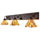 Meyda 36" Wide Delta Jadestone 3 Light Vanity Light 231033