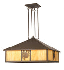 Meyda 38"Sq Winter Pine Pendant 23294