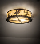 Meyda 18" Wide Wildlife at Dawn Flushmount 233512