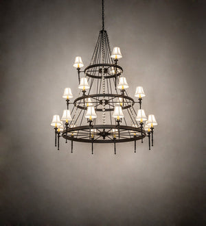 Meyda 56" Wide Amaury 21 Light Three Tier Chandelier- 233662