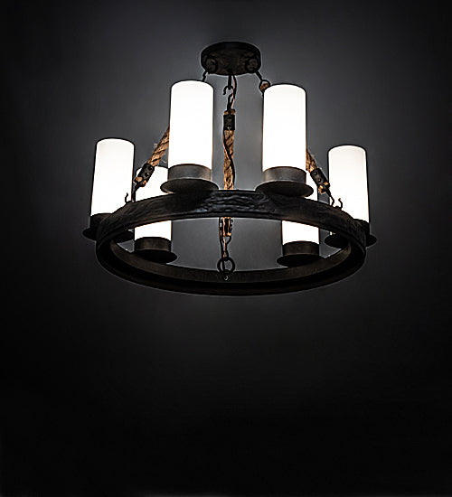 Meyda 16" Wide Costello Ring 6 Light Chandelier 236458