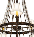 Meyda 48" Wide Amaury 15 Light Two Tier Chandelier- 236985