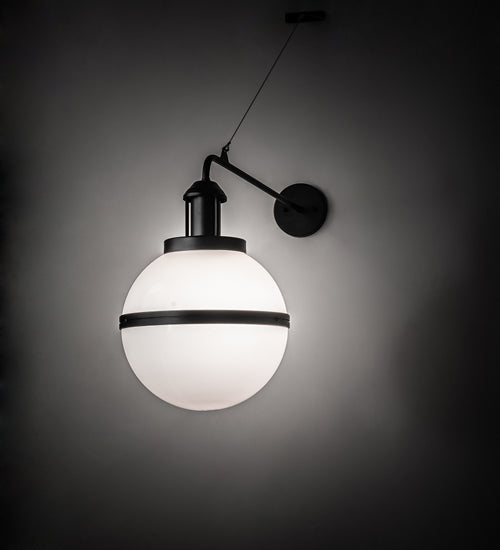 Meyda 12" Wide Bola Equator Wall Sconce 237248