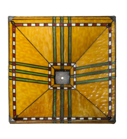 Meyda 17" Square Prairie Corn Shade '23842