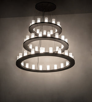 Meyda 60" Wide Loxley 48 Light Three Tier Chandelier 239087