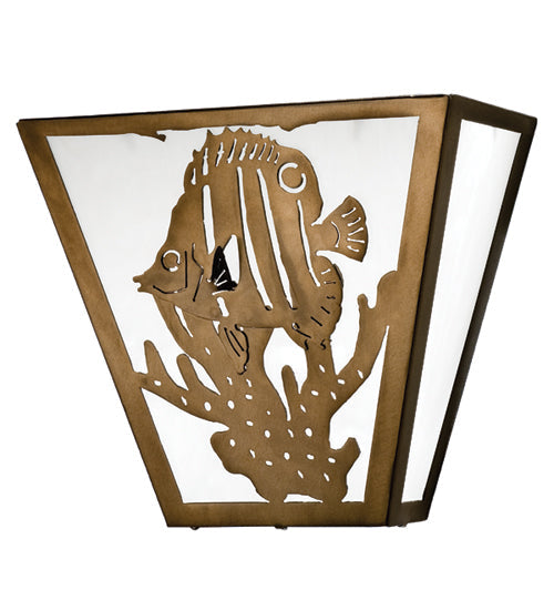 Meyda 13"W Tropical Fish Wall Sconce 23909