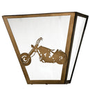 Meyda 13"W Motorcycle Wall Sconce 23913