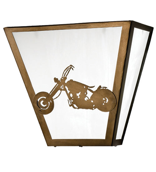 Meyda 13"W Motorcycle Wall Sconce 23913