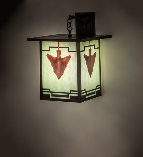 Meyda 14" Square Hyde Park Arrowhead Wall Sconce 239207