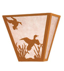 Meyda 13"W Ducks in Flight Wall Sconce 23924