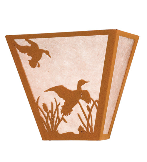 Meyda 13"W Ducks in Flight Wall Sconce 23924