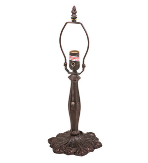 Meyda 10"H Hex Berry Flowers Table Base '23936