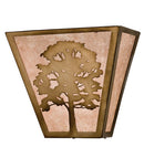 Meyda 13"W Oak Tree Wall Sconce 23938