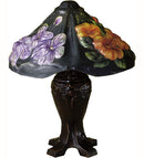 Meyda 19" High Puffy Iris Blossom Table Lamp 24034