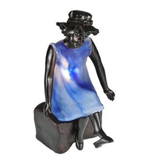 Meyda 9.5"H Silhouette Passing Time Accent Lamp '24074