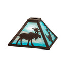Meyda 11.5" Square Lone Animals Shade 241288