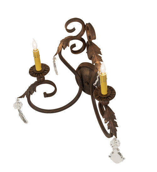 Meyda 19" Wide Josephine 2 Light Wall Sconce- 242115