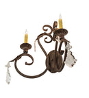 Meyda 19" Wide Josephine 2 Light Wall Sconce- 242115