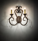Meyda 19" Wide Josephine 2 Light Wall Sconce- 242115