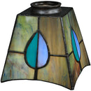 Meyda 5"Sq Mackintosh Leaf Mini Pendant '16080