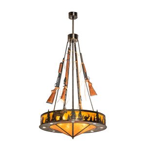 Meyda 48" Wide Roosevelt Inverted Pendant 243367