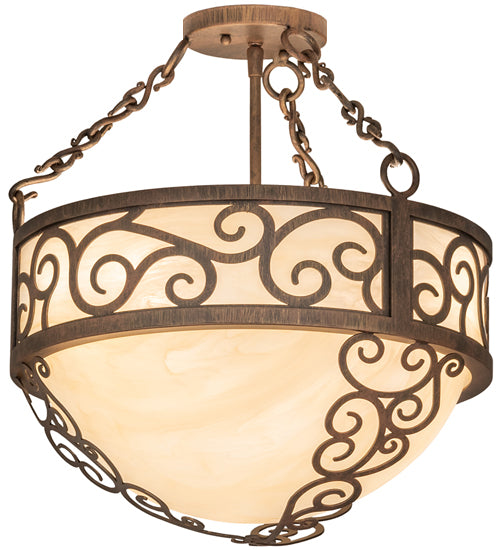 Meyda 16" Wide Lilliana Inverted Pendant 243696