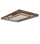 Meyda 72" Long Quadrato Rich Umador Semi-Flushmount- 244290