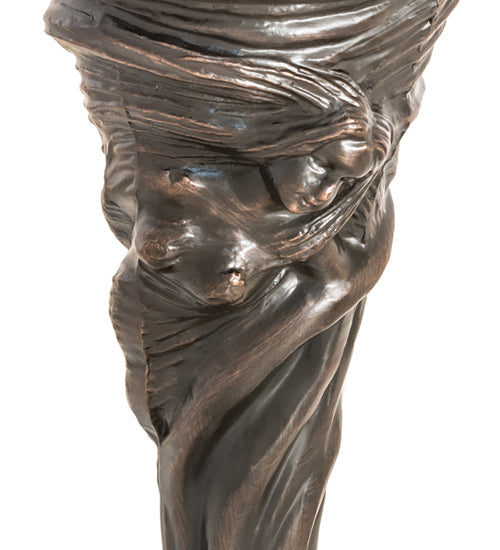 Meyda 16" High Tiffany Peacock Feather Mini Lamp- 244875